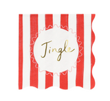 Christmas Striped Beverage Napkins