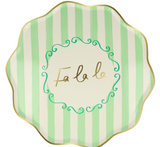 Christmas Striped Dinner Plates