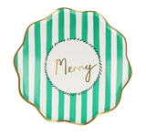 Christmas Striped Side Plates