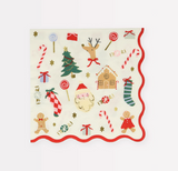 Jolly Christmas Beverage Napkins