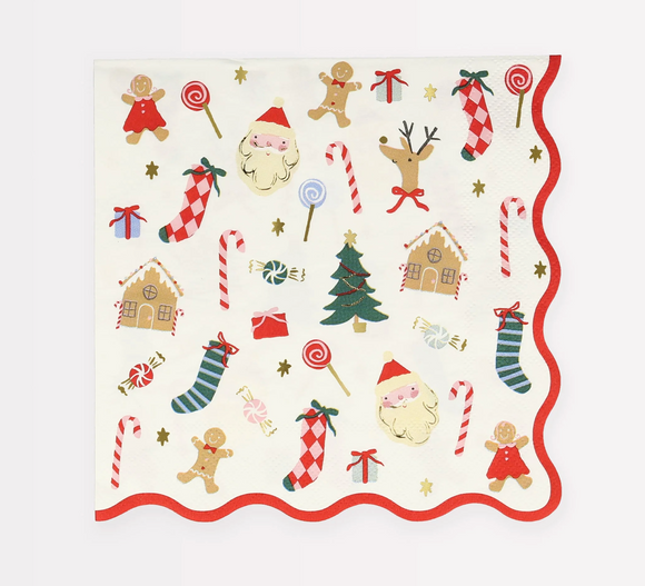 Jolly Christmas Dinner Napkins