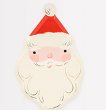 Jolly Christmas Santa Diecut Plates