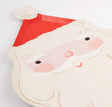 Jolly Christmas Santa Diecut Plates