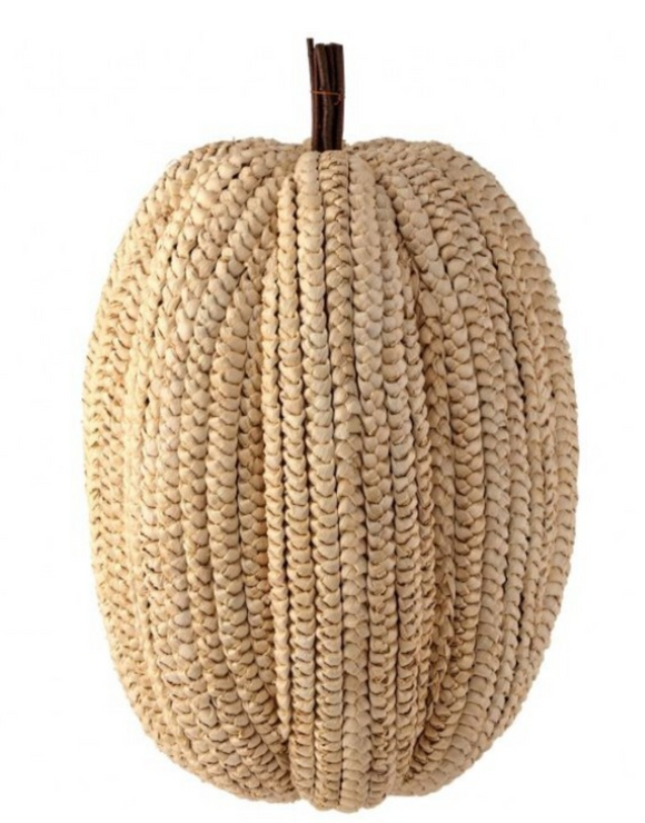 Basket Weave Pumpkin - Large