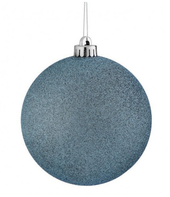 VP Glitter Ornament Ball - Blue