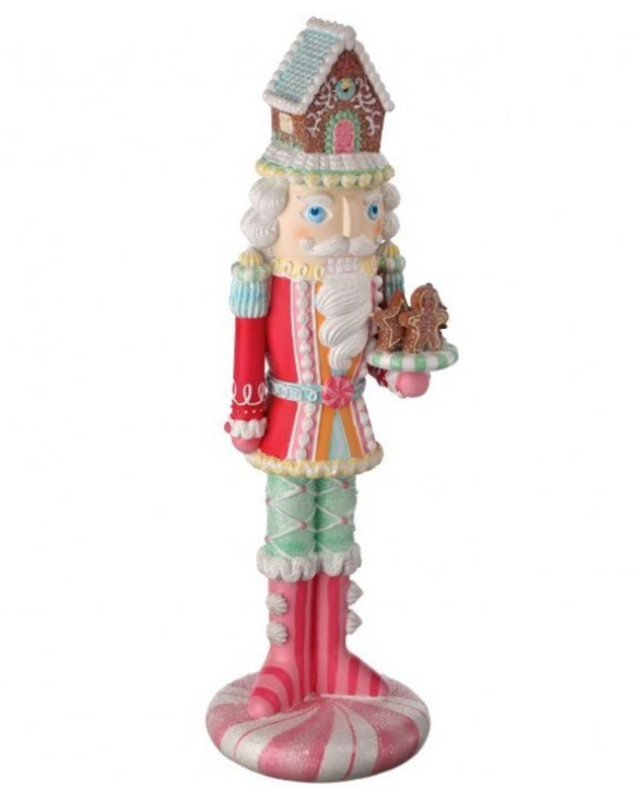 Resin Candy Nutcracker w/ Cake