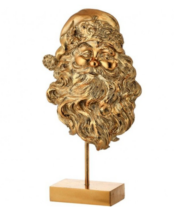 Resin Santa Head Table Piece