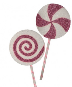 Tinsel Glitter Foam Lollipop