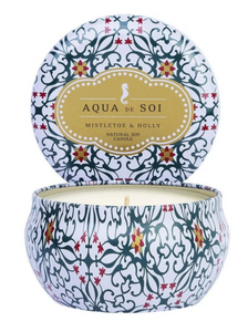 Mistletoe & Holly 9 oz Aqua De SOi Tin