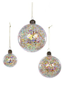 Confetti Bauble Pastel Ornament