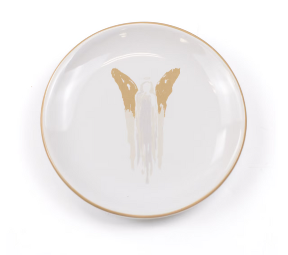 Angel Trinket Dish - White