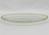 Cordova Oval Serving Tray - Clear/Gold