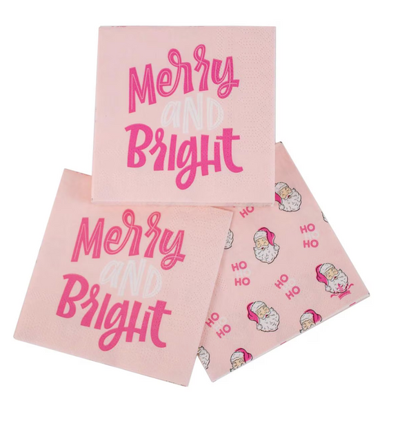 Merry & Bright Beverage Napkins