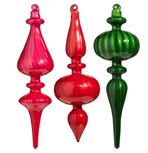 Blown Glass Finial Ornament