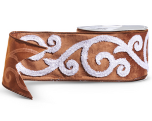 Gingerbread Velvet Ribbon - 4"x10 yds