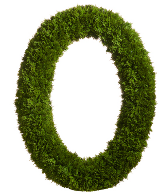 Oval Cedar Wreath