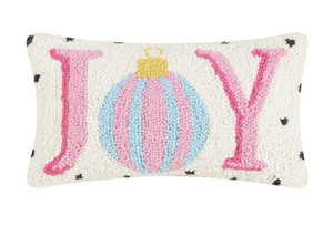 Spotted Holiday Joy Hook Pillow