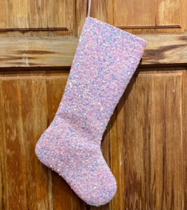 Sequin Sugar Plum Stocking