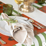 Moss Classic Stripe Table Runner