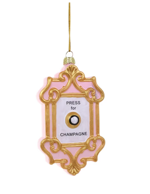 Champagne Button Ornament