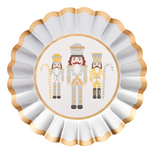 Scalloped Salad Plates - Gilded Nutcracker