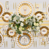 Scalloped Salad Plates - Gilded Nutcracker