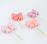 Pink Bow Candles