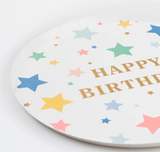 Happy Birthday Stars Dinner Plates