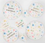 Happy Birthday Stars Dinner Plates