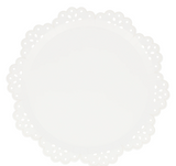 Broderie Anglaise Lace White Dinner Plates