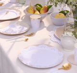 Broderie Anglaise Lace White Side Plates