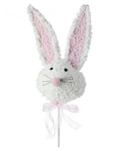 Furry Easter Bunny Head Pick