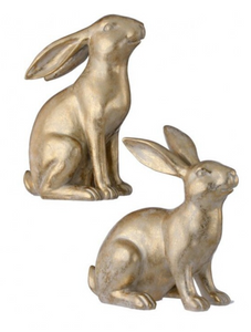 Resin Gold Bunny - Large