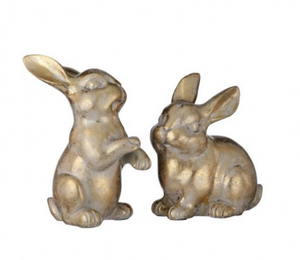 Resin Golden Bunny - Small