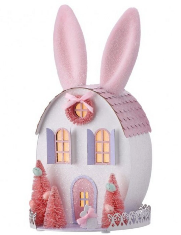 LED Easter Bunny House