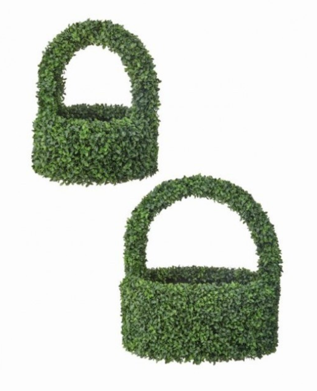 UV Boxwood Basket w/ Handle - Small