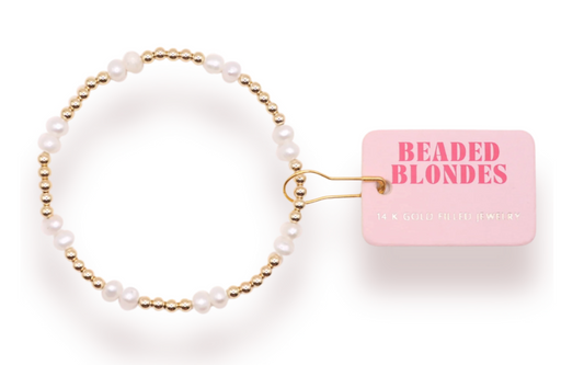 Coastal Pearl Bracelet in Gold