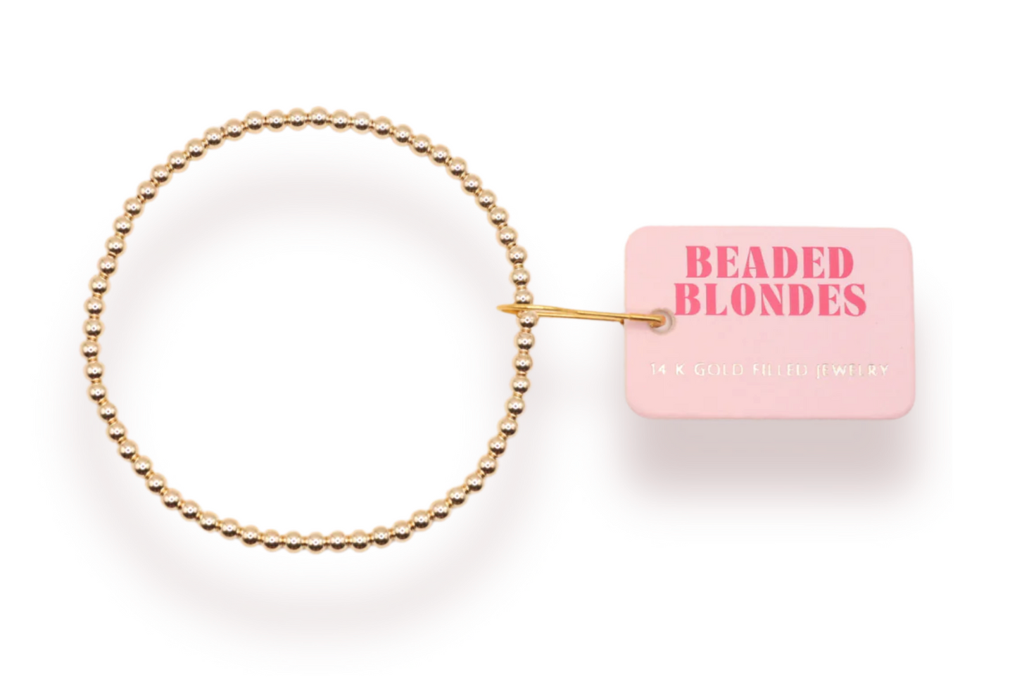 3MM Gold Beaded Bracelet