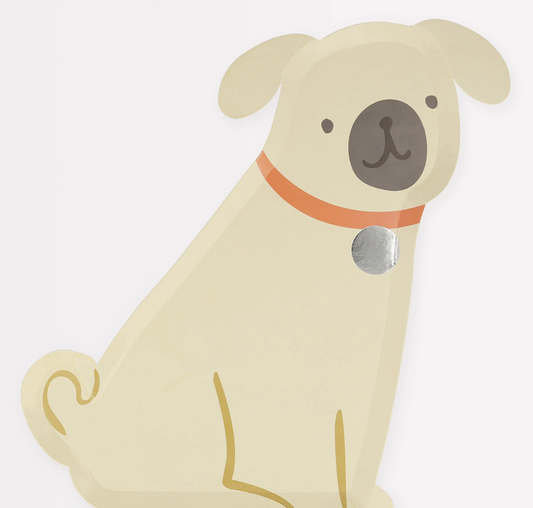 Pug Diecut Plates