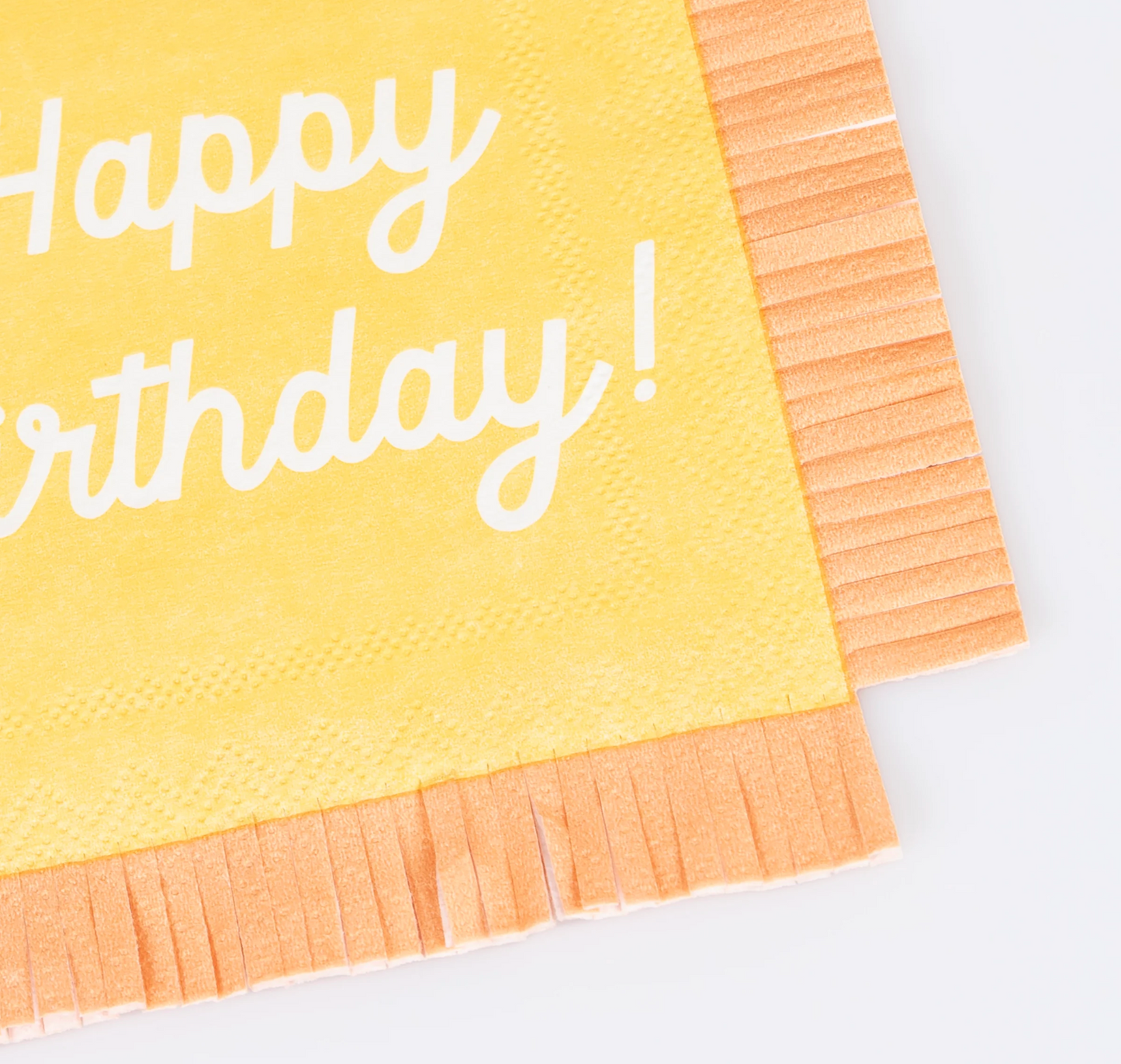 Mixed Happy Birthday Fringe Beverage Napkins