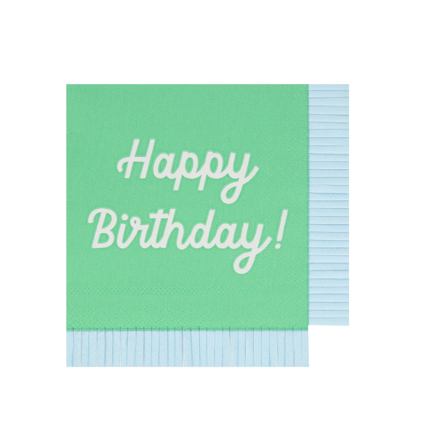 Mixed Happy Birthday Fringe Beverage Napkins