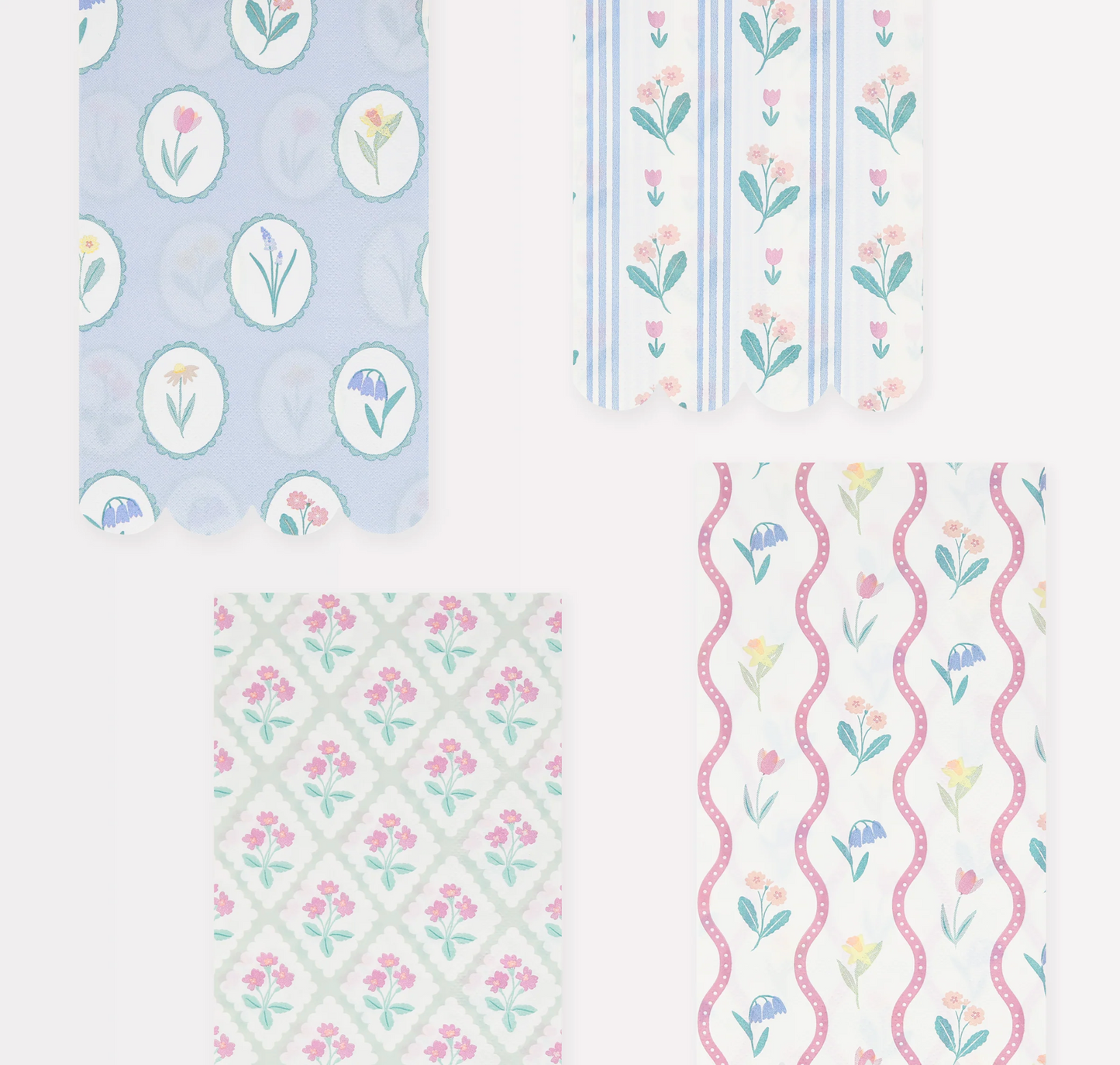 Bloomsbury Floral Pattern Guest Towels