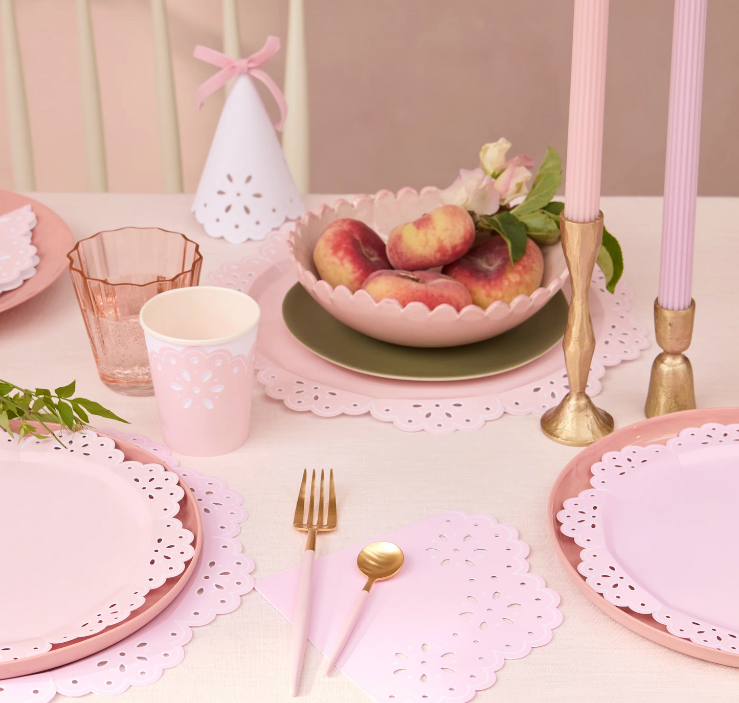 Broderie Anglaise Lace Multi Side Plates