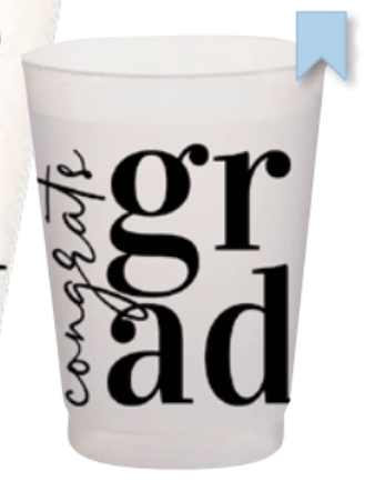 Black Congrats Grad Shatterproof Cups