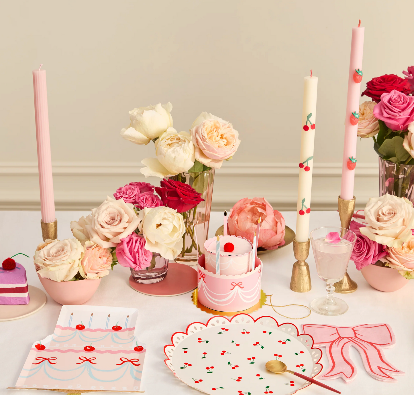 Fancy Cake Diecut Plates