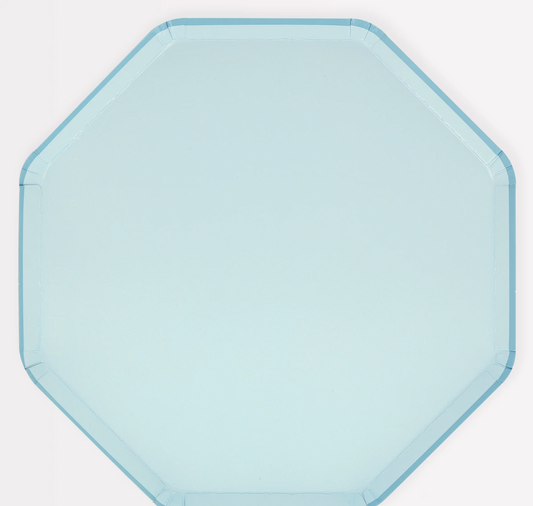 Summer Sky Blue Dinner Plates