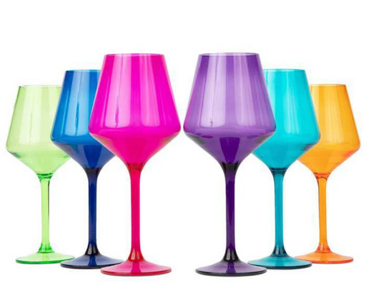 Unbreakable Stemmed Wine Glass- Jewel Collection
