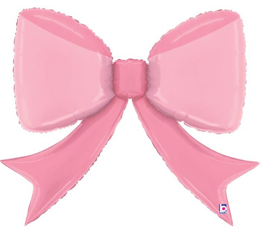 Pink Bow Shape Balloon