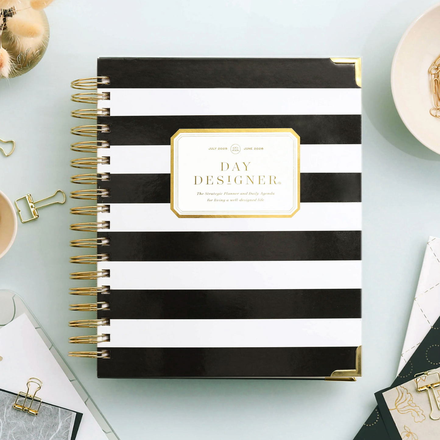 Day Designer Planner - Black Stripe