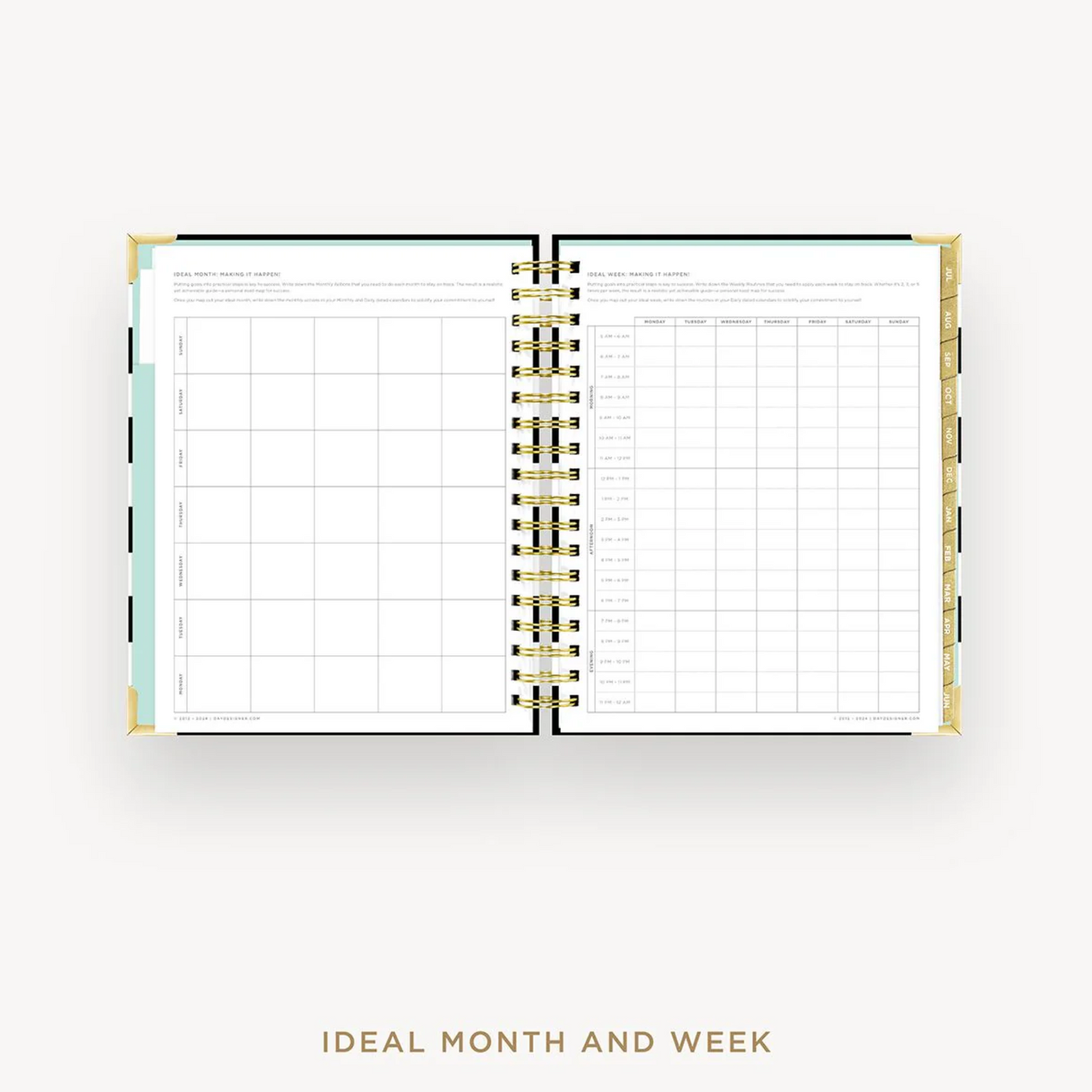 Day Designer Planner - Black Stripe
